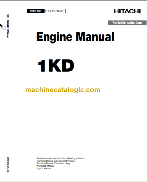 Hitachi 1KD Engine Manual