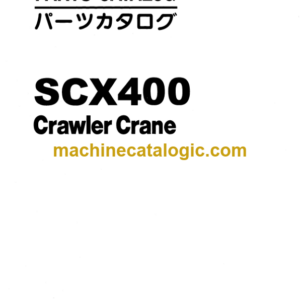 Hitachi Sumitomo SCX400 Crawler Crane Parts Catalog