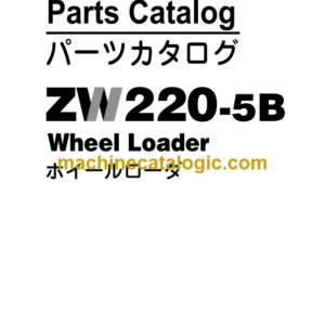 Hitachi ZW220-5B Wheel Loader Parts Catalog