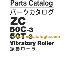 Hitachi ZC50C-3 ZC50T-3 Vibratory Roller Parts Catalog