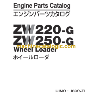 Hitachi ZW220-G ZW250-G Wheel Loader Engine Parts Catalog