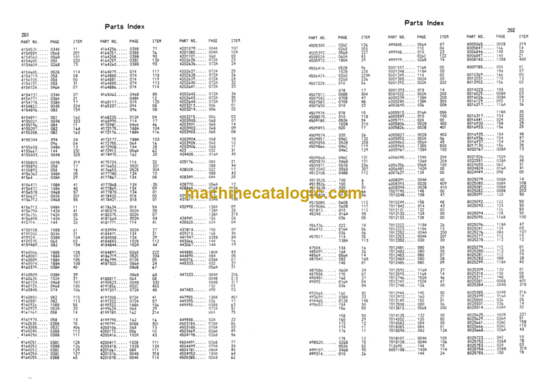 Hitachi KH1000L Parts Catalog