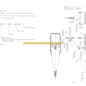 Hitachi KH500 Dragline Optional equipments Parts List