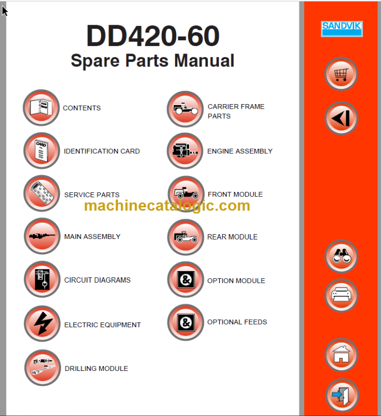 Sandvik DD420-60 Parts Manual Serial No. 108D13353-1
