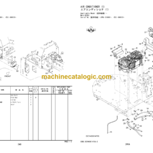 Hitachi ZW220-5B Wheel Loader Parts Catalog