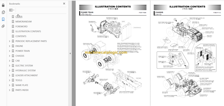 Hitachi ZW180-6 Wheel Loader (PPD860-1-1) Parts Catalog