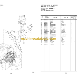 Hitachi ZC50C-3 ZC50T-3 Vibratory Roller Parts Catalog