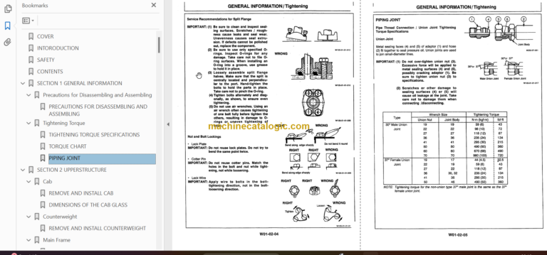 EX125WD-5 Excavator Technicial and Workshop Manual