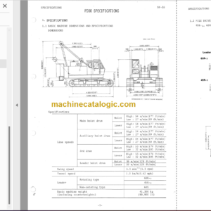 Hitachi PD80 Pile Driver Service Manual