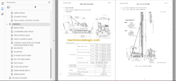 Hitachi PD80 Pile Driver Service Manual