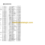 Hitachi KH500 Dragline Optional equipments Parts List