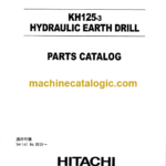 Hitachi KH125-3 HYDRAULIC EARTH DRILL Parts Catalog