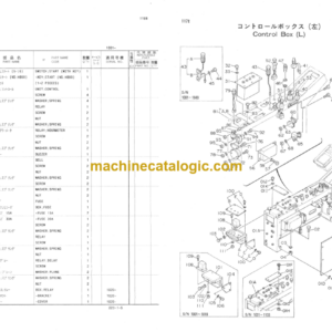 Hitachi KH100D Crawler Crane Parts Catalog Serial No.1001-