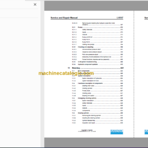 SANDVIK LH517 491 Service and Repair Manual Serial No. L717D513