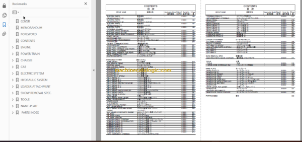 Hitachi ZW220-5B Wheel Loader (PNEE60-1-1) Parts Catalog