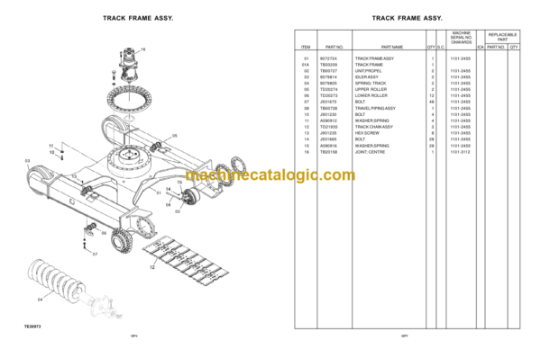 Hitachi EX110+ Parts Catalog