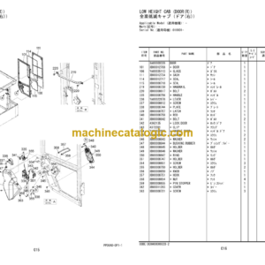 Hitachi ZW180-6 Wheel Loader (PPD8A0-OP1-1) Parts Catalog