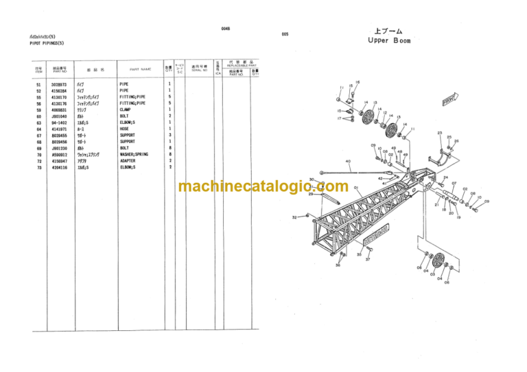 Hitachi KH125 KH125DR Parts List