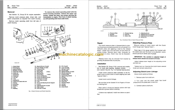 John Deere 440 440A and 440B Skidders Technical Manual