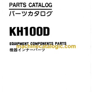 Hitachi KH100D Equipment Components Parts Catalog