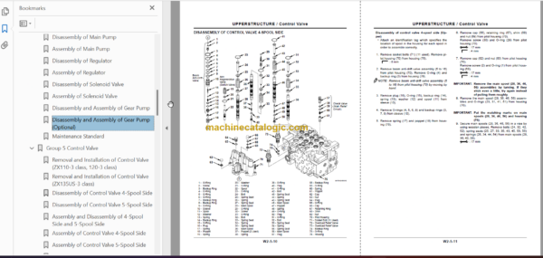 Hitachi ZX110-3 ZX120-3 ZX135US-3 Technical and Workshop Manual