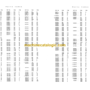 Hitachi KH100D Equipment Components Parts Catalog