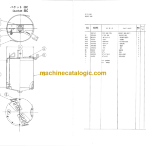 Hitachi KH125-3 Hydraulic Earth Drill Parts Catalog Serial No.0845-