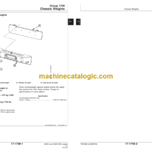 John Deere 644H and 644H MH Loader Repair Technical Manual