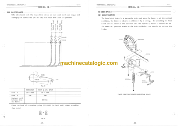 Hitachi KH100-2 Crane service manual