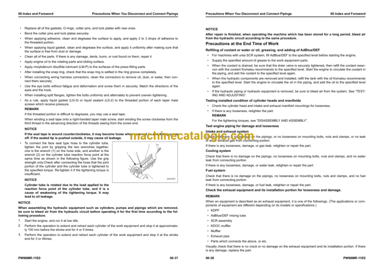 Komatsu PW98MR-11E0 Shop Manual
