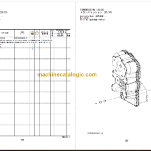 Hitachi ZW250-5B Eqipment Components Parts Catalog