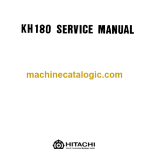 Hitachi KH180 Service manual