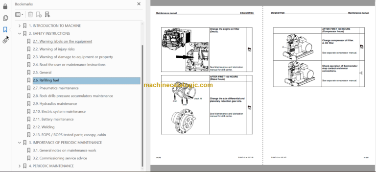 SANDVIK DD420-60C Maintenance Manual Serial No.107D113709-1