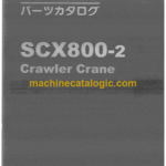 Hitachi Sumitomo SCX800-2 Crawler Crane Parts Catalog