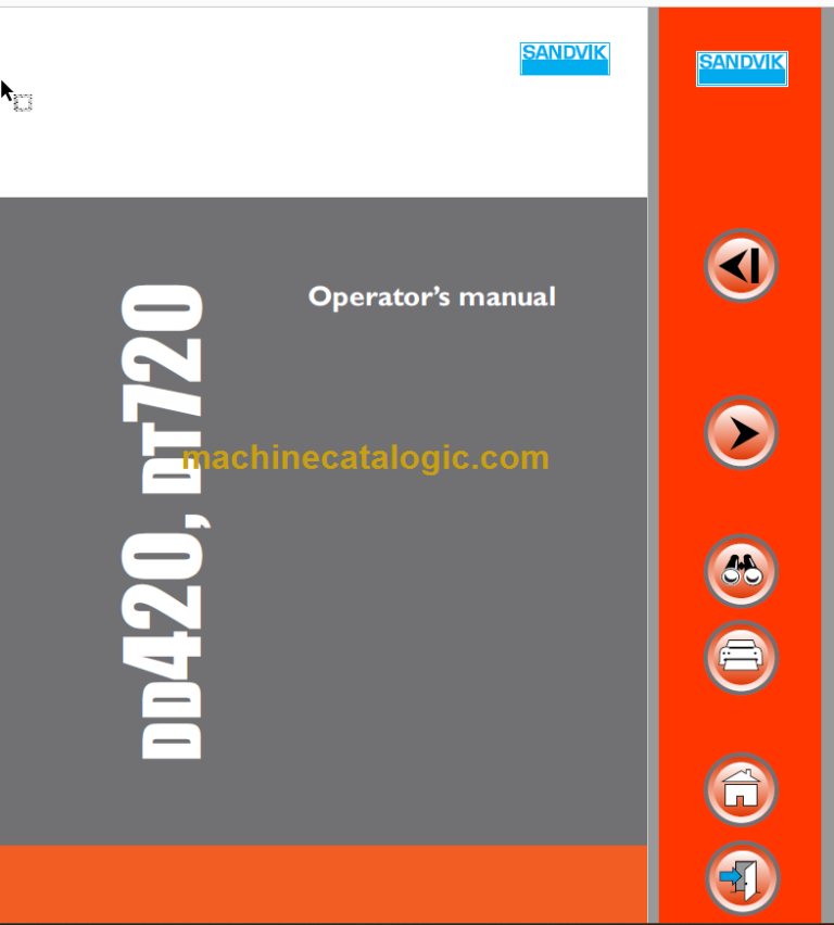 SANDVIK DD420-60C Operator's Manual Serial No. 107D113709-1