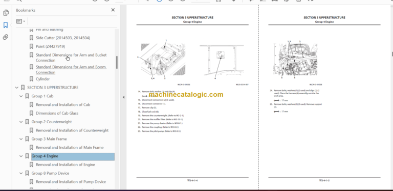 Hitachi ZX220W-5B Technical and Workshop Manual
