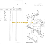 Hitachi KH180-3 Hydraulic Crawler Crane Parts List Serial No.0703-