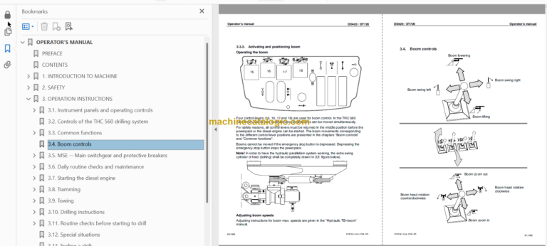 SANDVIK DD420-60C Operator's Manual Serial No. 107D113709-1