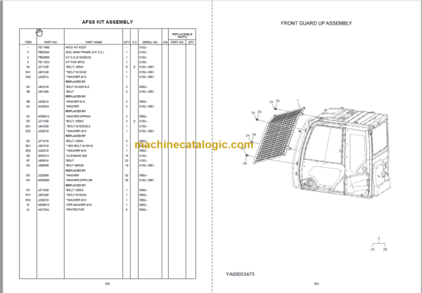 Hitachi ZAXIS470 GI-SERIES Hydraulic Excavator Parts Catalog