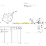 Hitachi ZV250PR-G 350PR-G Reversible Vibratory Plate Engine Parts Catalog
