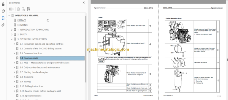 SANDVIK DD420-60C Operator's Manual Serial No. 107D113709-1