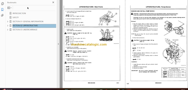 Hitachi EX150LC-5 EX160LC-5 Technicial and Workshop Manual