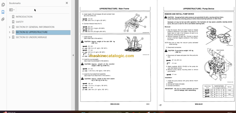 Hitachi EX150LC-5 EX160LC-5 Technicial and Workshop Manual