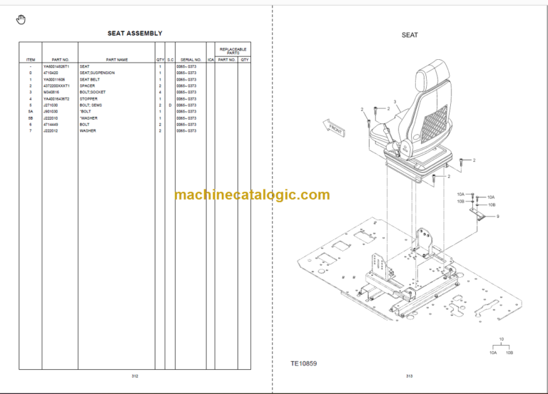 Hitachi ZAXIS470 GI-SERIES Hydraulic Excavator Parts Catalog
