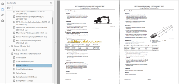 Hitachi ZX110MF-5G ZX130MF-5G ZX138MF-5G Technical and Workshop Manual