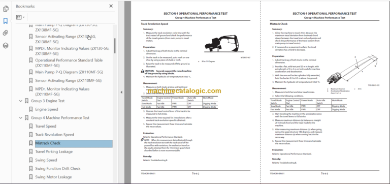 Hitachi ZX110MF-5G ZX130MF-5G ZX138MF-5G Technical and Workshop Manual