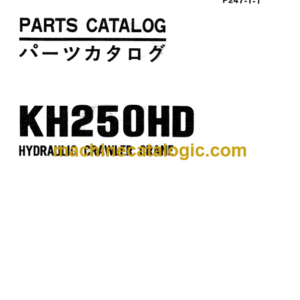 Hitachi KH250HD Hydraulic Crawler Crane Parts Catalog