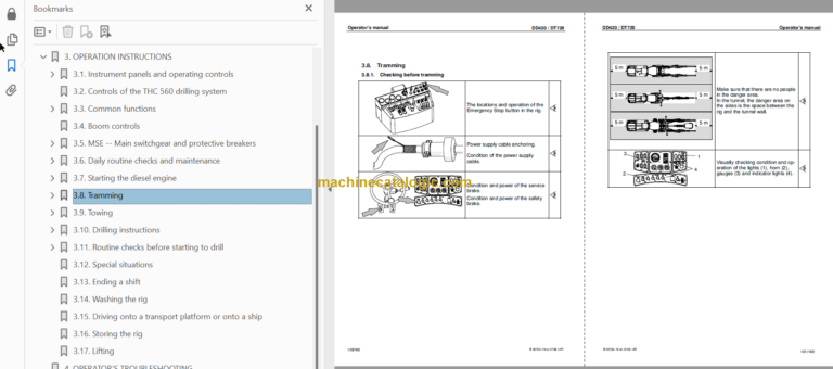 SANDVIK DD420-60C Operator's Manual Serial No. 107D113709-1