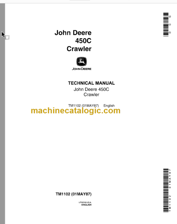 John Deere 450C Crawler Technical Manual