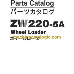 Hitachi ZW220-5A Wheel Loader Parts Catalog